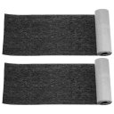 uxcell ジーンズ修理用デニムパッチ 4"×59" アイロンで貼る服 修理と装飾用パッチ ブ ラック 2枚セット