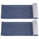 uxcell ジーンズ修理用デニムパッチ 4"×59" アイロンで貼る服 修理と装飾用 ダークブルー 2枚セット