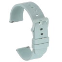 uxcell シリコーンウォッチバンド 22mm ウォッチストラップ 亜鉛合金 バックル クイックリリース式 男性用女性用 ペールターコイズ
