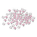 uxcell 50個入り ラインストーンスタッドリフィル 6mm 華やかな4本爪 ネイルヘッドスタッズ装飾用リベット DIYレザークラフト 衣類 バッグ ベルト...
