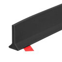 uxcell 78"折りたたみ式シャワーバリアストッパー T字型防水スプラッシュガード バスルームキッチンカウンター 湿気と乾燥 分離 ブ ラック