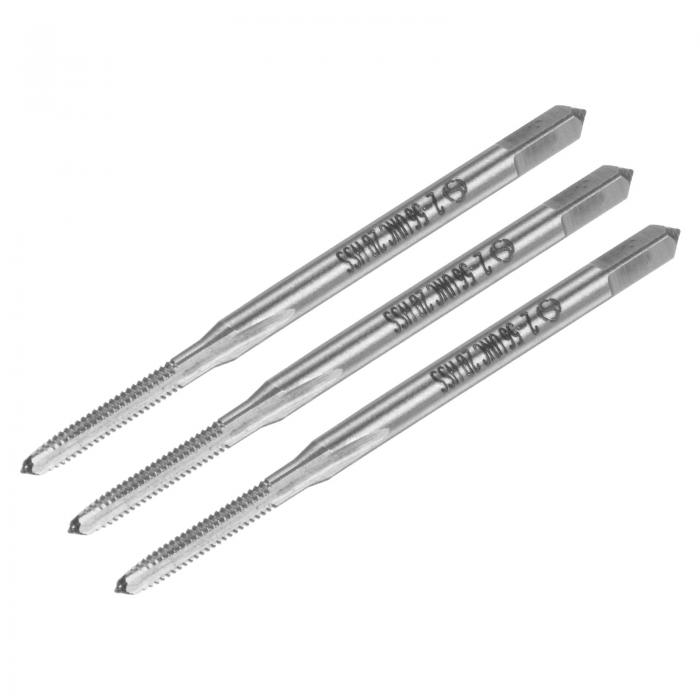 uxcell マシンタップ #2-56 UNC UNCスレッド 2Bク ラス 3フルート 高速度鋼ねじ切りタップ タッピングツール 3個セット