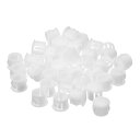 uxcell 11mm(7/16")プラスチック製ホールプラグ 36個セット フラッシュタイプのパネル用ラウンドスナップインファスナーノックアウトロックプラグ 家具の挿入エンドキャップパネル用 ホワイト色