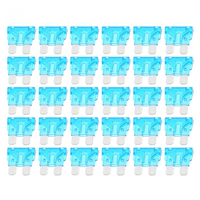 X AUTOHAUX 30個の標準ブレードスタイルヒューズ 15A ブレードスタイルヒューズ 自動車、ボート、SUV、RV、オートバイ用の交換用ヒューズ