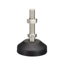 uxcell 家具レベラー 1個 M12x50x60mm ナイロン製ユニバーサル調整可能な脚 家具工場機械装置用可動式かいてんテーブル脚