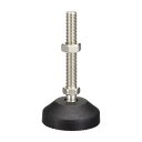 uxcell 家具レベラー 1個 M12x80x60mm ナイロン製ユニバーサル調整可能なかいてん式テーブル脚 家具工場機械装置用