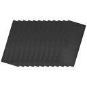 uxcell ブランクメタルカード 50 mm x 22 mm 起毛 201ステンレス鋼板 DIYレー ザー 彫刻銘板用 12 mm厚さ ブラック 12個