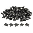 uxcell 100セットの尖ったリベット 8x6.5mmのピラミッドラピッドリベットスタッズ スクエアパンクス パイ ク レザークラフト 衣類 ベルト バッグ...
