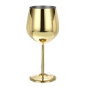 uxcell 割れないステム付きシャンパングラス 500ml/18 OZ赤ワイングラス 金属ステム付き割れないシャンパンフルート 結婚式 パーティー ギフト用 ...
