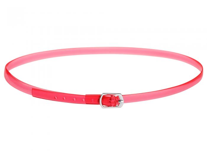 Allegra K パンプス ストラップ 女性用 アンクルストラップ 透明 滑り止め かかと用 レッド