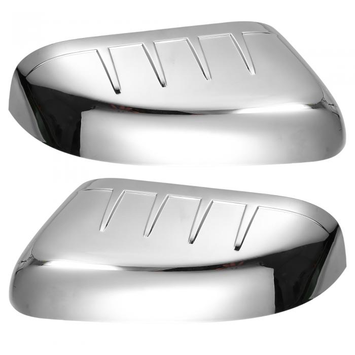 uxcell 左右トップハーフミラーカバー Fordに対応 Explorerに対応 2011-2015 クロムメッキ 1ペア