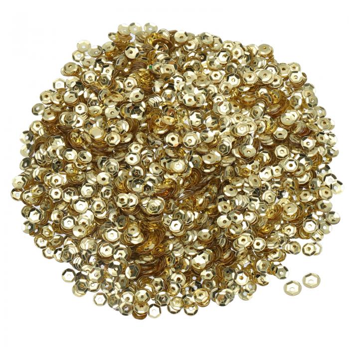 uxcell ルーズシーケンス 4mm シルバーバックシーケンス 3000個 カップシーケンス 刺繍シーケンス ジュ..