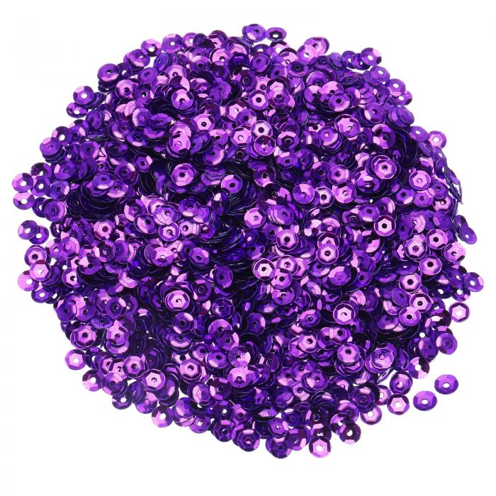 uxcell ルーズシーケンス4MM シルバーバックシーケンス 3000個 カップシーケンス 刺繍シーケンス ジュ..