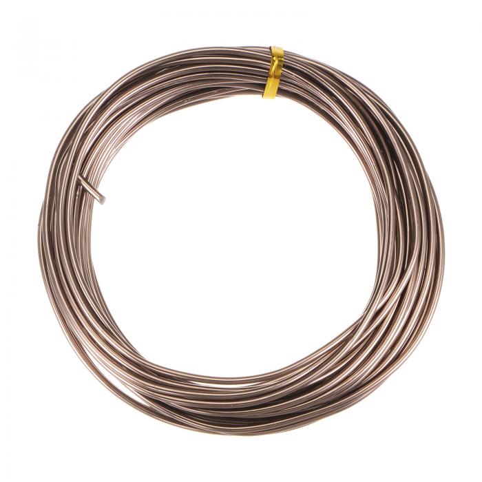 uxcell 盆栽トレーニングワイヤー 2.5 mm合計 10 mm 10 M 陽極酸化アルミニウム ワイヤー 耐腐食性 ガーデンワイヤー 植物 盆栽 整形 曲げ 屋内用 ブラウン