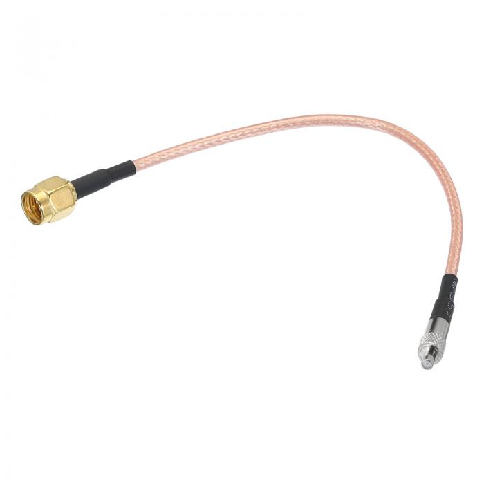 uxcell RG316同軸ケーブル SMAメス - TS9メス 低損失同軸ケーブル 0.5FT オレンジ 1個