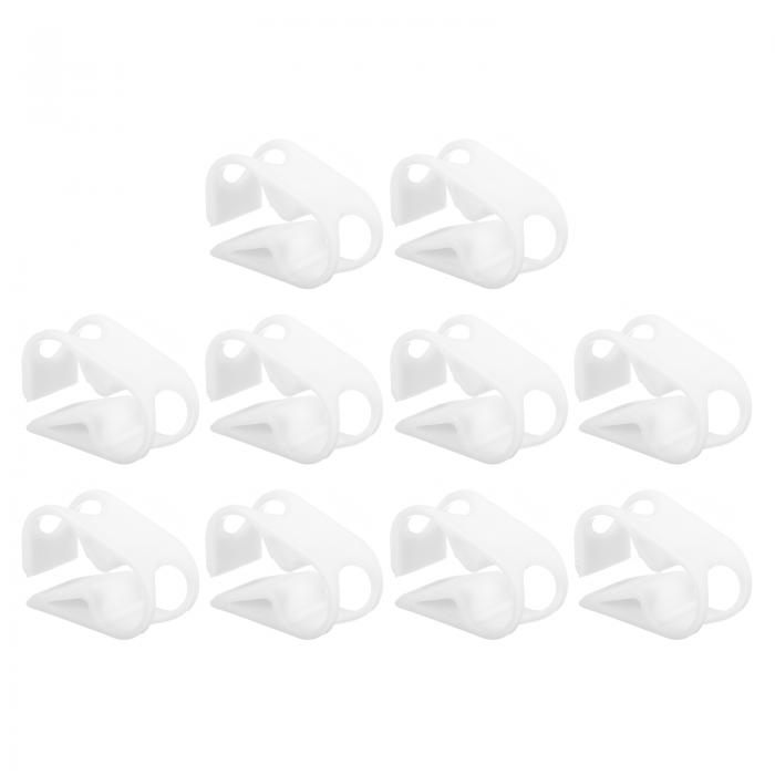 uxcell プラスチックチューブクランプ、10個セット 1/2"-3/4" チューブ外径可変式チューブクランプ ラ..