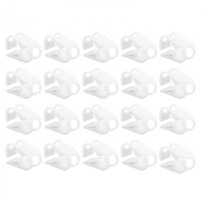 uxcell プラスチックチューブクランプ、20個 1/2"-3/4" チューブ外径可変チューブクランプ ラボピンチ..