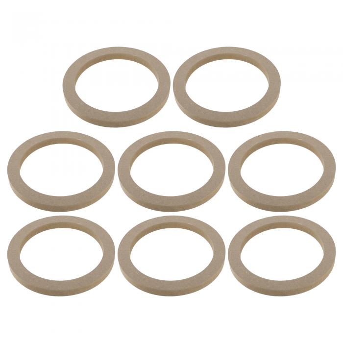 uxcell スピーカー ユニバーサル 165 mm サブウーファー取り付けスペーサーリング 無垢材 ベージュ 8個
