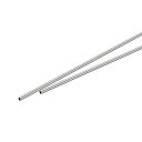uxcell 2個セット 304ステンレス鋼チューブ、外径2mm x 壁厚0.15mm 長さ300mm キャピラリーメタルチューブ、産業機械用