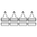 uxcell オーバーオールバックル 4セット レトロメタルサスペンダー交換バックル 45mm(1-3/4インチ) 内幅 ズボン 棉ジャケット ジーンズ用 ガンブラック
