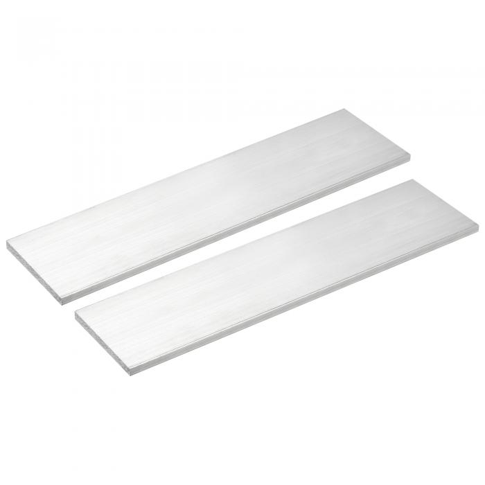 uxcell アルミ角フラットバー アルミ角棒 6061アルミニウム平板 T6511固体 新しいミルストック 2個 6 x..