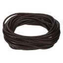 uxcell 5 M 2mm 平革紐 レザーストリップ 2mm厚さ レーシングストリング DIY 工芸品作り ブレスレット 財布 ストラップ用 コーヒー