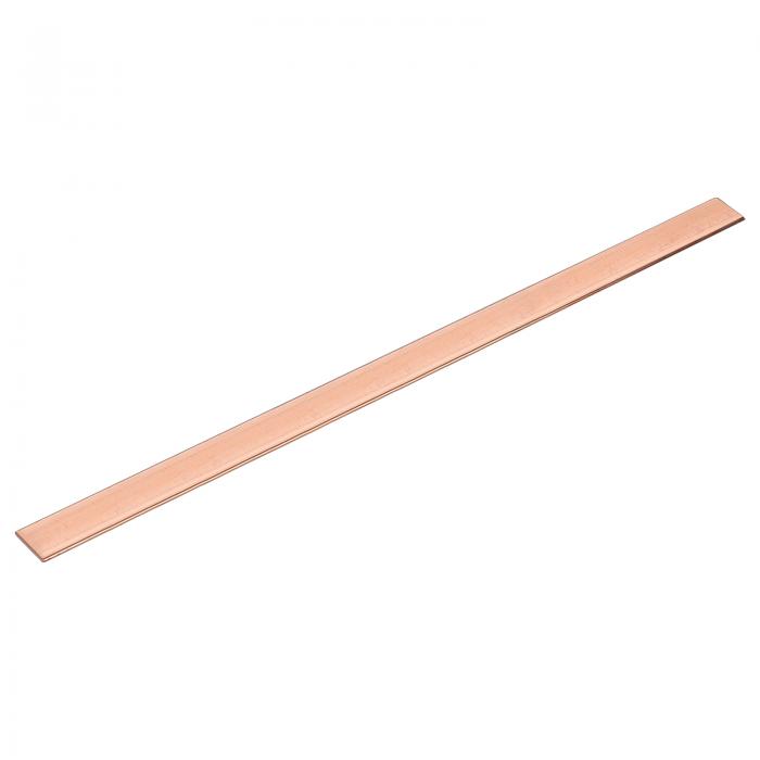 uxcell 銅フラットバー 厚さ0.12インチ×幅0.98インチ×長さ15.75インチ 電気用銅バスバーストックプレートミル（3 mm×25mm×400mm）