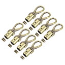 uxcell コードエンドキャップ 8個入り 12mm/0.47"エンドキャップバレルビーズターミネーターコード ネジ付き タッセルジュエリーメイキングバッグストラップDIY ブロンズ