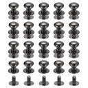 uxcell 8 mm ボールヘッドスタッドリベット スクリューバック 20個入り ラウンドヘッド ボタンニップルリベット DIYレザークラフトハンドバッグベル...