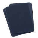 uxcell 衣類修理用アイロンパッチ アイロンで貼る修繕用布地パッチ 4.9"x3.7" 衣服 パンツ バッグの穴修理と装飾用 10枚入り(ネイビーブルー)