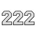 uxcell チェニールナンバー2パッチ 4-1/2"の高さ アイロンで貼るナンバー2パッチ 黒閃光刺繍パッチ 衣類 靴 帽子 バックパック用 3個入り(ホワイト)