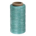 uxcell 縫製用ウォックスポリエステル糸 284ヤード(260m) 耐摩耗性・伸縮性に優れた刺繍用コードストリング 綿糸 キルティングレザー用 マラカイト緑