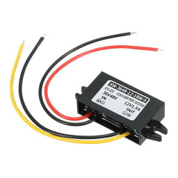 PATIKIL DC 36V 48V-DC 12V 1.5A 18W 電力変換器 変圧器 プラスチックシェル LEDソーラーシステム用