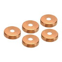 PATIKIL 22 mm銅製エンドキャップ 6.35 mm穴付き 5個 パイプ継手 スウェットプラグ接続 水道管配管 HVAC 冷凍システム用