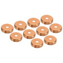 PATIKIL 25 mm銅製エンドキャップ 6.35 mm穴付き 10個 パイプ継手 スウェットプラグ接続 水道管配管 HVAC 冷凍システム用