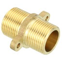 PATIKIL 3/4G x 3/4Gオス 真鍮製ふレアユニオンコネクター 1個 ドロップイヤースレッド 真鍮製圧縮チューブ継手