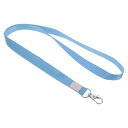 PATIKIL 41 cmネックストラップ 5個 1.5 cm幅 フラットストラップランヤード 回転フッククリップ付き 名札バッジホルダーIDカードキー用 ダークブルー