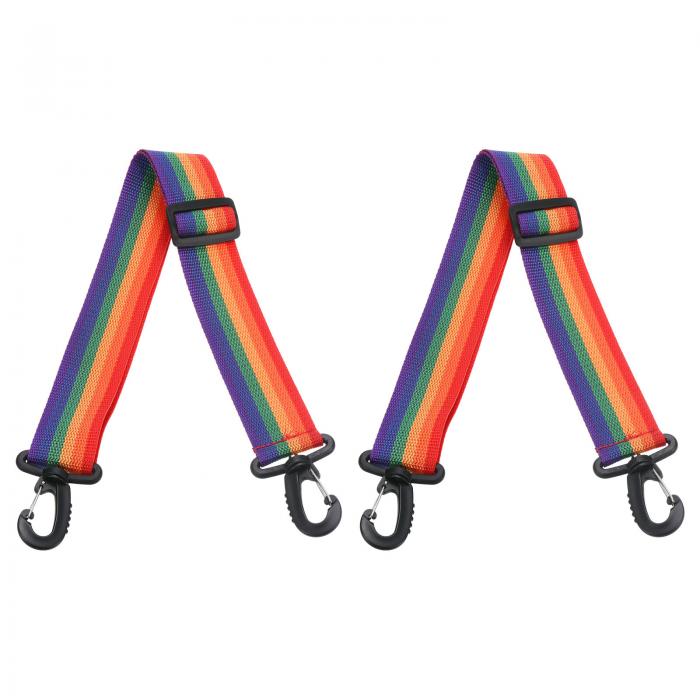 PATIKIL 90 cm x 3.8 cm ローラースケートリーシュ 2個 調整可能 スキーブーツキャリアストラップ ローラースケート スキー靴 アイススケート用 マルチカラー