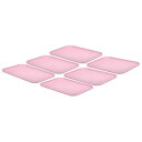 PATIKIL プラスチック製 ファーストフード用トレイ 6個 31 x 22.5 cm 再利用可能 長方形 カフェテリア用大皿 パーティー キッチン レストラ...