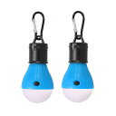 PATIKIL テントランタン 2個入り ポータブル キャンピングライト LED キャンピングライト バックパック キャンプハイキング 145 x 52mm ブルー(4)