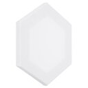 PATIKIL 絵画用ペイントキャンバス 3個 20 x 17 cm 六角形 木枠 ストレッチ 空白 アートキャンバス ボードパネル アクリル 油絵 テンペラ画用 ホワイト