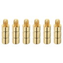 PATIKIL 50粒 アーチェリー矢印インサート 直径6.2mm 6個入り 真鍮矢印カウンタウェイトボルト フィールドポイント軸用