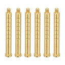 PATIKIL 150粒 アーチェリー矢印インサート 直径6.2mm 6個入り 真鍮矢印カウンタウェイトボルト フィールドポイント軸用
