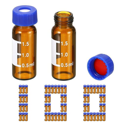 PATIKIL 2ml 自動注入器の小瓶 100個入り HPLC/GC 小瓶 9-425 実験室琥珀色小瓶 サンプル小瓶 ネジキャップ パッチ レッド PTFE & ホワイト シリコンセプタ LCエンボスプレス PATIKIL 2ml 自動注入器の小瓶 100個入り HPLC/GC 小瓶 9-425 実験室琥珀色小瓶 サンプル小瓶 ネジキャップ パッチ レッド PTFE & ホワイト シリコンセプタ LCエンボスプレス