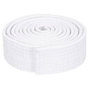 PATIKIL テコンドーカラーランキングベルト 40mmx2.0m ポリエステル 武道柔道空手帯 コーチの指導練習用 ホワイト