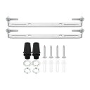 PATIKIL 140 mm 照明プレートキット 2セット 照明器具取付金具プレート スチールクロスバー ホーム オフィス ペンダント ウォールライト用 ネジワ...