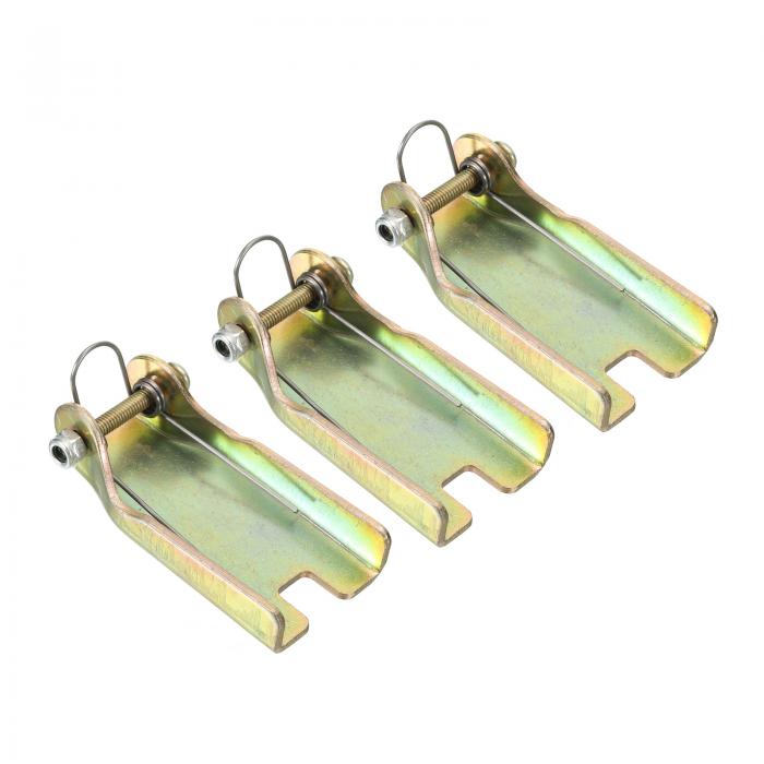 PATIKIL 64 mm フック安全ラッチキット 3個 金属製 牽引ヒッチの交換 クレビスフックトレーラー用 金色トーン