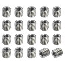 PATIKIL ねじアダプタ スリーブ削減ナット 20個 M6x1.0オス M3x0.5メス インサートナットネジの補修 レデューサ変換 ステンレス鋼 6 mm(3)