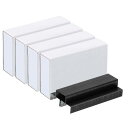 PATIKIL ステープラー用ステープル 4個 1パックあたり1000個ステープル 標準 6.5 mm長さ ステープルズジャ ム 無料 ホームオフィス用品 ブラ...