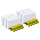 PATIKIL ステープラー用ステープル 6個 1パックあたり1000個ステープル 標準 6.5 mm長さ ステープルズジャ ム 無料 ホームオフィス用品 イエ...